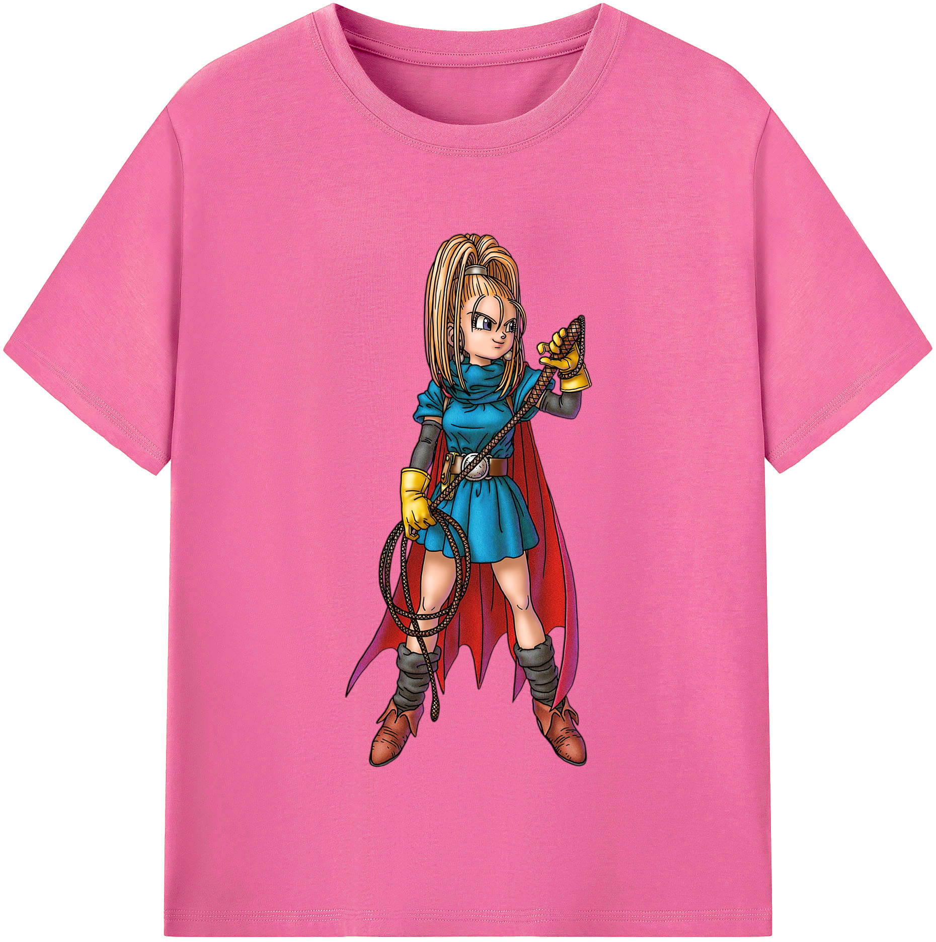 （画像用） ドラゴンクエスト Doragon Kuesuto Dragon Quest レディースカジュアルプリントTシャツ（綿100％）